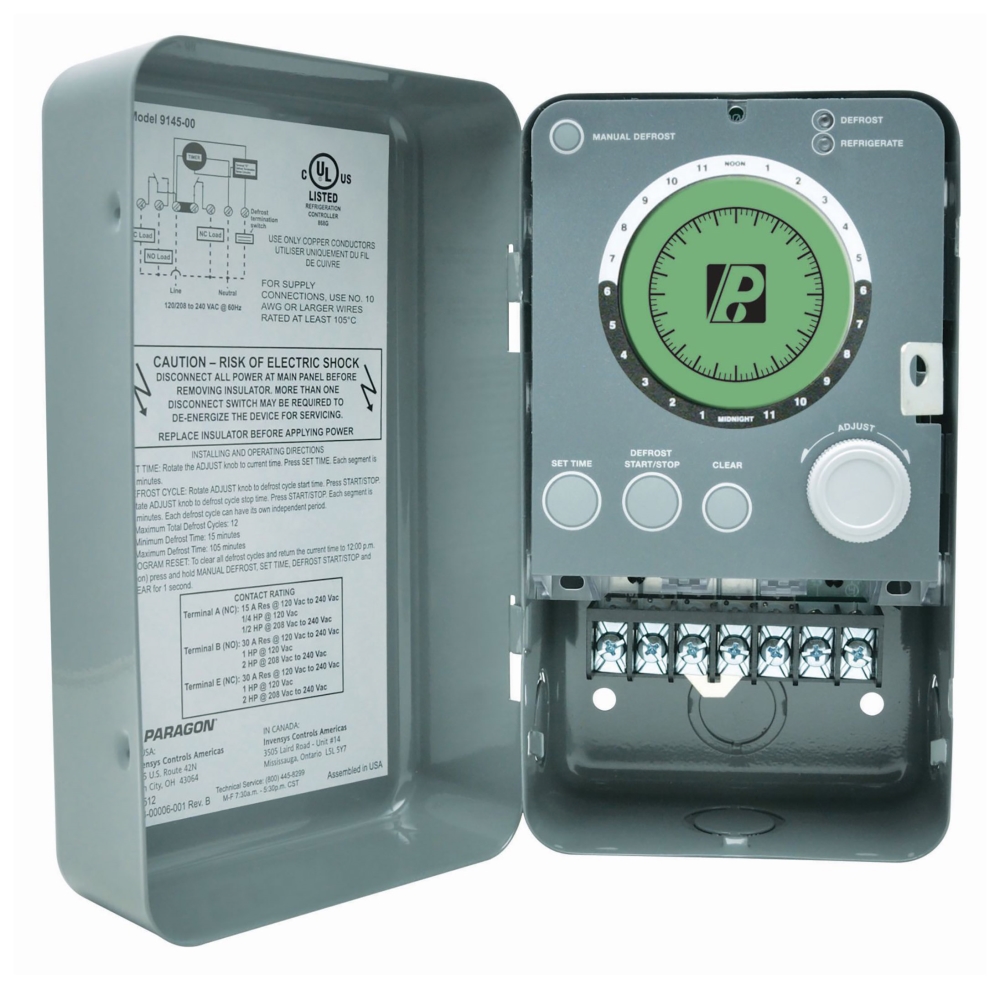 DEFROST TIMER UNIVERSAL ''PARAGON''